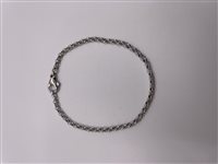Bracciale Soma Gioielli Bracciale in oro maglia in Oro bianco ORL BR OB ROLO' - ORL BR OB ROLO'